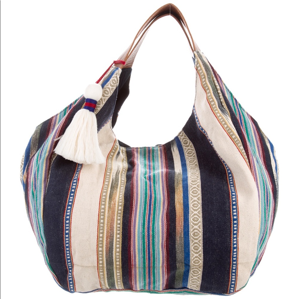 Roberta Roller Rabbit Multicolor Striped Hobo Bag